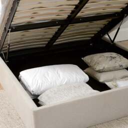 Churchill Natural Tweed Super King Ottoman Bed - The Cotswold Company - thumbnail 7