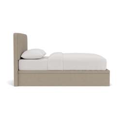 Ellis King Size Ottoman Storage Bed - Dove Grey - House Linen Mix - The Cotswold Company - thumbnail 3