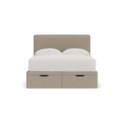 Ellis King Size Ottoman Storage Bed - Dove Grey - House Linen Mix - The Cotswold Company - thumbnail 2