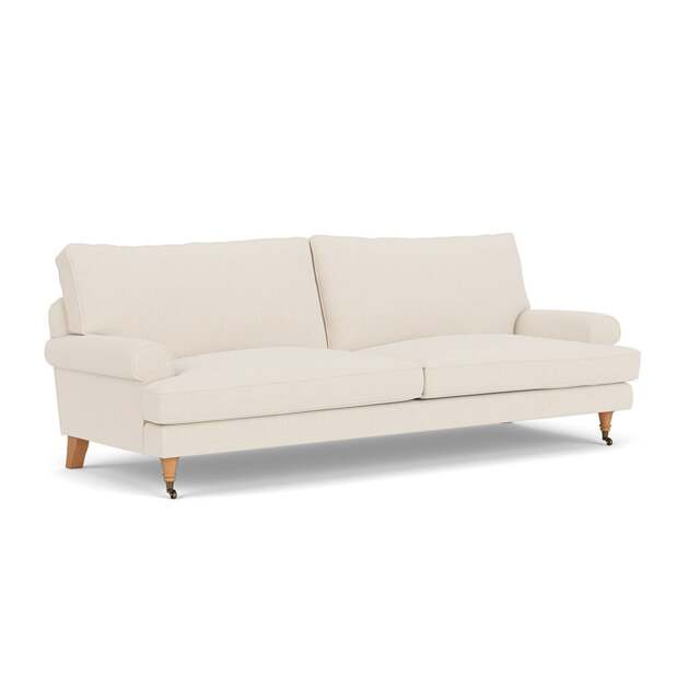 4 Seater Sofa - Cream - House Weave - Stewart - The Cotswold Company - image 1