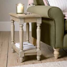 Sofa Table - Camille Limewash Oak - The Cotswold Company - thumbnail 1