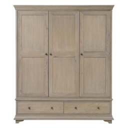 Winchcombe Smoked Oak Triple Wardrobe - The Cotswold Company - thumbnail 4
