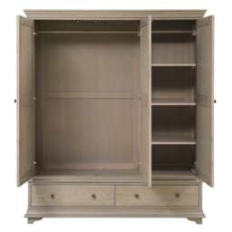 Winchcombe Smoked Oak Triple Wardrobe - The Cotswold Company - thumbnail 5