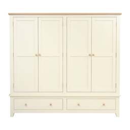 Quad Wardrobe - Chester Classic Cream - The Cotswold Company - thumbnail 7