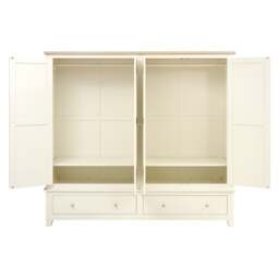 Quad Wardrobe - Chester Classic Cream - The Cotswold Company - thumbnail 6