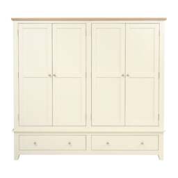 Quad Wardrobe - Chester Classic Cream - The Cotswold Company - thumbnail 5