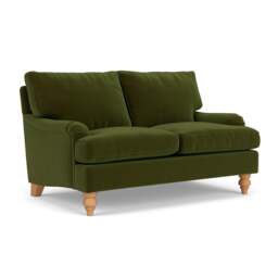 2 Seater Sofa - Forest Green - Matt Velvet - Morris - The Cotswold Company - thumbnail 1
