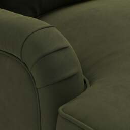 2 Seater Sofa - Forest Green - Matt Velvet - Morris - The Cotswold Company - thumbnail 5