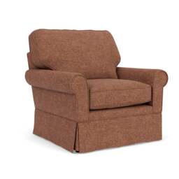 Armchair - Brick Marl - Aquaclean Oxford - Dawson - The Cotswold Company