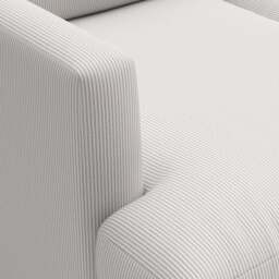 3 Seater Sofa - Grey - Broadway Stripe - Jackson - The Cotswold Company - thumbnail 4