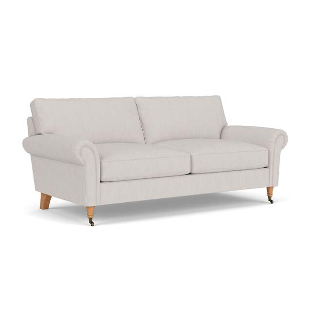 3 Seater Sofa - Soft White - Luxury Italian Linen - Osbourne - The Cotswold Company - image 1