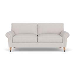 3 Seater Sofa - Soft White - Luxury Italian Linen - Osbourne - The Cotswold Company - thumbnail 2