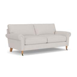3 Seater Sofa - Soft White - Luxury Italian Linen - Osbourne - The Cotswold Company - thumbnail 1