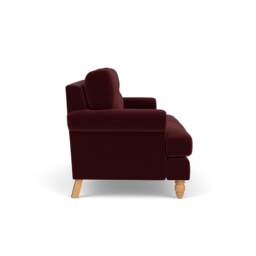 Large 2 Seater Sofa - Dark Rosehip - Matt Velvet - Talbot - The Cotswold Company - thumbnail 3