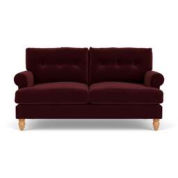 Large 2 Seater Sofa - Dark Rosehip - Matt Velvet - Talbot - The Cotswold Company - thumbnail 2