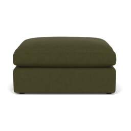 Foot Stool - Forest Green - House Linen Mix - Clarke Large - The Cotswold Company - thumbnail 2