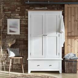 Double Wardrobe - Chester Pure White - The Cotswold Company - thumbnail 5