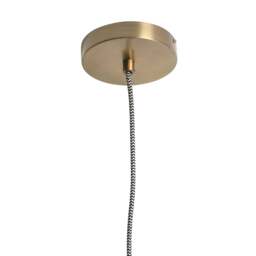 Eliza Ribbed Antique Brass Glass Pendant - Home Accessories - The Cotswold Company - thumbnail 3