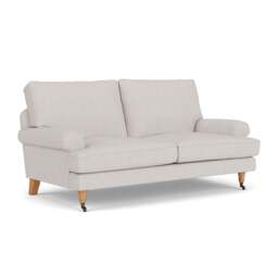 Large 2 Seater Sofa - Soft White - Luxury Italian Linen - Stewart - The Cotswold Company