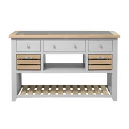 Kitchen Island - Chester Dove Grey - The Cotswold Company - thumbnail 5