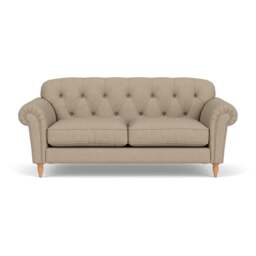 Large 2 Seater Sofa - Natural - House Linen Mix - Chapman - The Cotswold Company - thumbnail 2