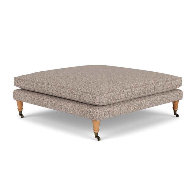 Foot Stool - Natural Mix - Textured Weave - Taylor Small - The Cotswold Company - image 1