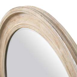 Swerford Washed Wood Round Framed Mirror - The Cotswold Company - thumbnail 2