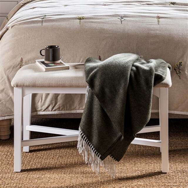 Dressing Table Stool - Fairford Soft White - The Cotswold Company - image 1