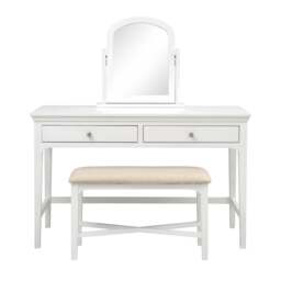 Dressing Table Stool - Fairford Soft White - The Cotswold Company - thumbnail 6