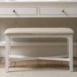 Dressing Table Stool - Fairford Soft White - The Cotswold Company - thumbnail 2