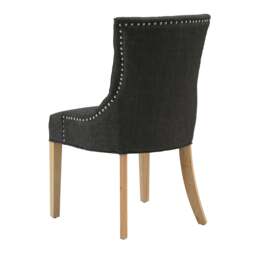 Primrose Upholstered Button Back Dining Chair -  Charcoal - The Cotswold Company - thumbnail 5