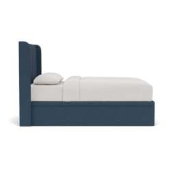 Parker King Size Ottoman Storage Bed - Indigo - House Linen Mix - The Cotswold Company - thumbnail 3
