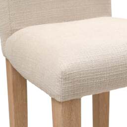 Upholstered Bar Stool Beige - Alder - The Cotswold Company - thumbnail 5