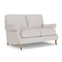 Large 2 Seater Sofa - Soft White - Luxury Italian Linen - Taylor High Back - The Cotswold Company