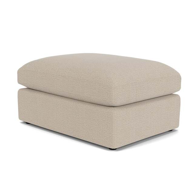 Foot Stool - Natural - Rustic Weave - Clarke Large - The Cotswold Company - image 1
