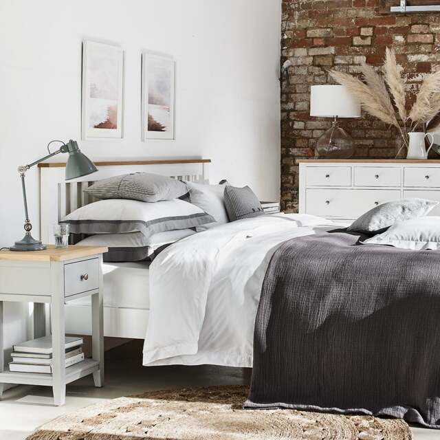 King Size Bed - Chester Pure White - The Cotswold Company - image 1