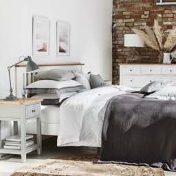 King Size Bed - Chester Pure White - The Cotswold Company - thumbnail 1