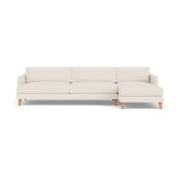 Chaise Extra Large Right Hand - Cream - House Weave - Jackson - The Cotswold Company - thumbnail 2
