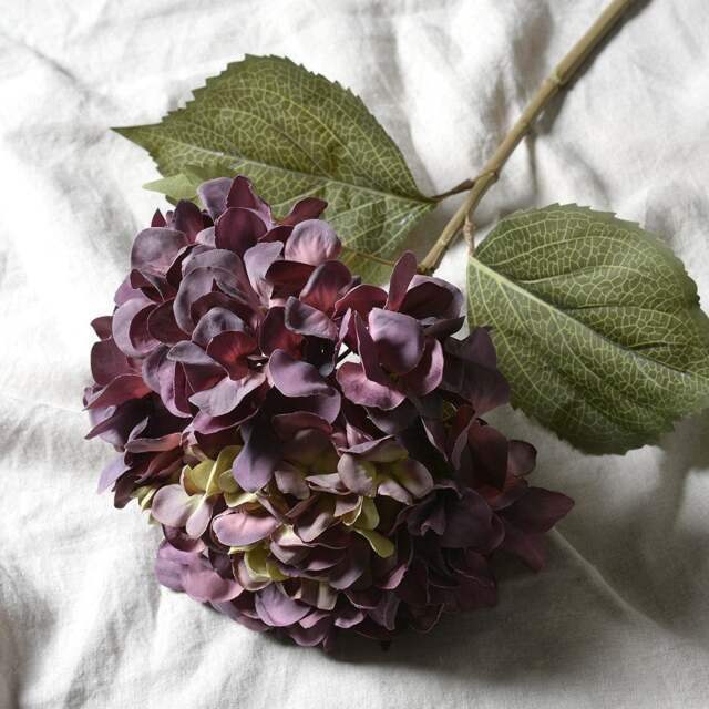Antique Purple Giant Hydrangea - Faux Flower Stem - The Cotswold Company - image 1