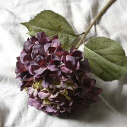 Antique Purple Giant Hydrangea - Faux Flower Stem - The Cotswold Company - thumbnail 1