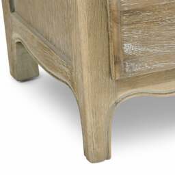 3 Drawer Bedside Table - Camille Limewash Oak - The Cotswold Company - thumbnail 7