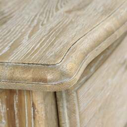 3 Drawer Bedside Table - Camille Limewash Oak - The Cotswold Company - thumbnail 5