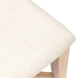 Inglesham Whitewash Oak Upholstered Dining Chair - Set of 4 - The Cotswold Company - thumbnail 7