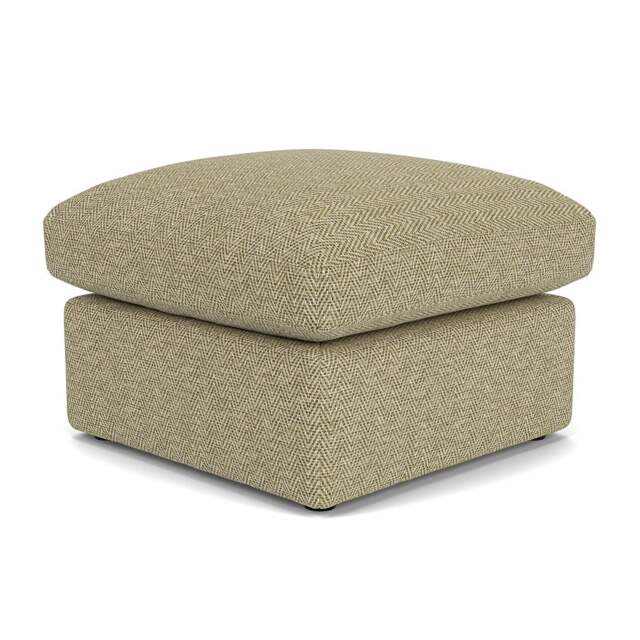 Foot Stool - Apple - Herringbone Weave - Clarke Small - The Cotswold Company - image 1