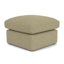 Foot Stool - Apple - Herringbone Weave - Clarke Small - The Cotswold Company - thumbnail 1