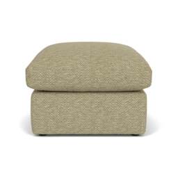 Foot Stool - Apple - Herringbone Weave - Clarke Small - The Cotswold Company - thumbnail 2