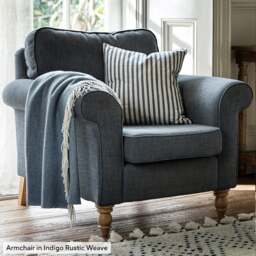 Armchair - Raspberry - Compton Stripe - Hurley - The Cotswold Company - thumbnail 7