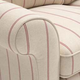 Armchair - Raspberry - Compton Stripe - Hurley - The Cotswold Company - thumbnail 5