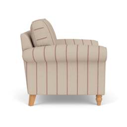 Armchair - Raspberry - Compton Stripe - Hurley - The Cotswold Company - thumbnail 3