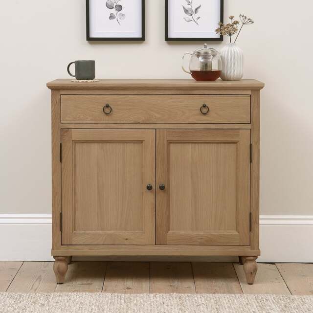 Elkstone Mellow Oak Small Sideboard - The Cotswold Company - image 1